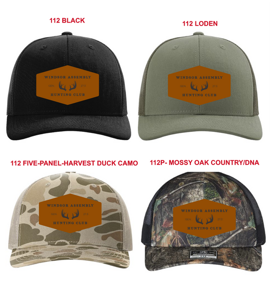 WA 26- Richardson Hats- Sewn Leather Patch