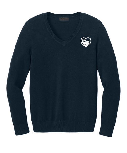 CCMH- Women’s Easy Care V-Neck Sweater (LSW2850)