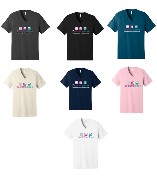 Pediatric Place - Bella V neck - color ink - 3005