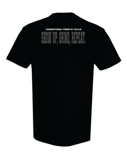 Forged Fitness- Comfort Colors Black t-shirt (1717)