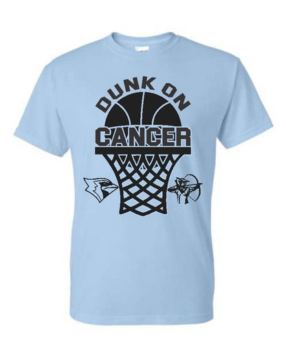 Dunk On Cancer- Gildan SS-Rectal, Ovarian, Prostate, Thyroid, Colon Cancer Support