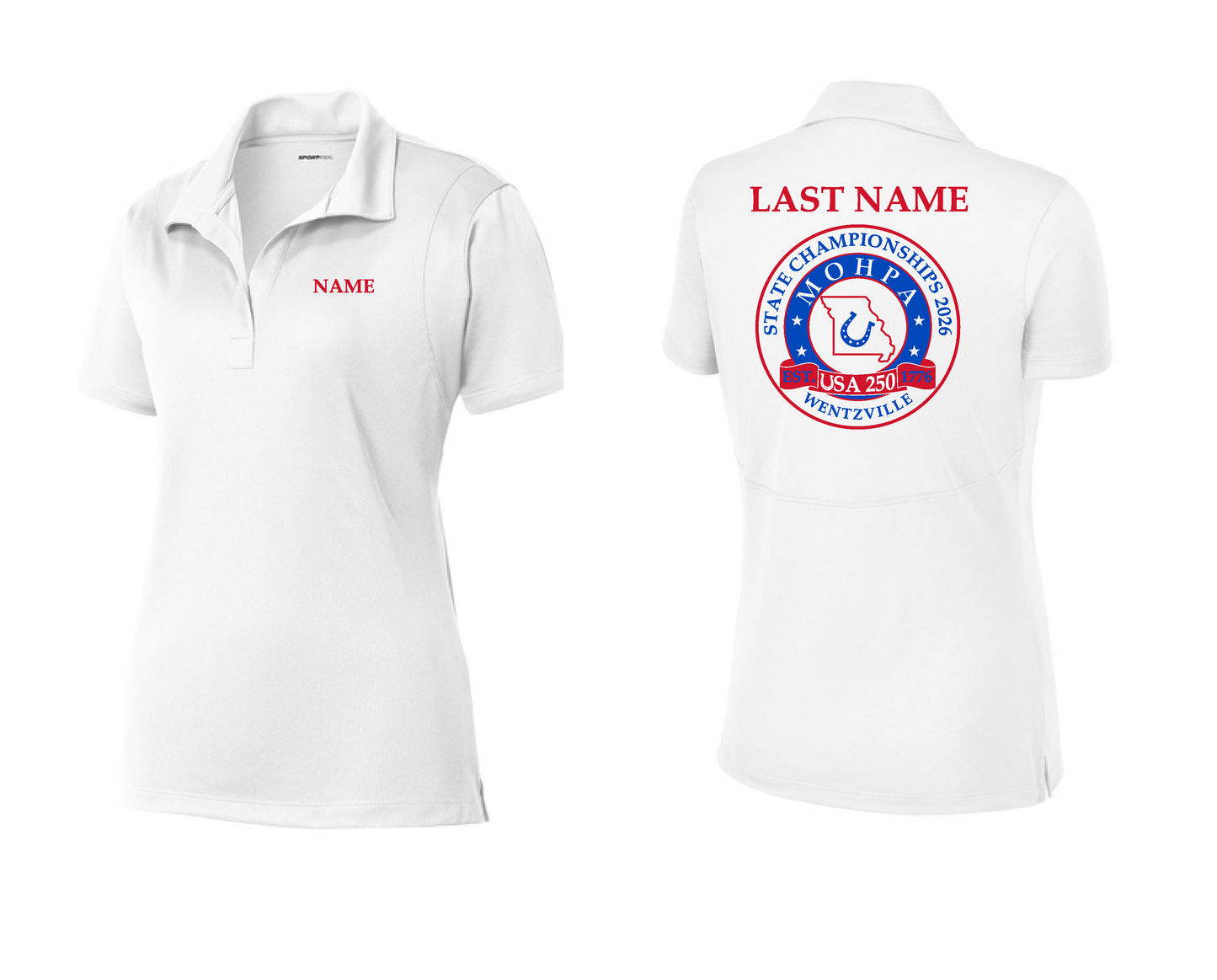 MOHPA- Sport Tek Women's Micropique Polo