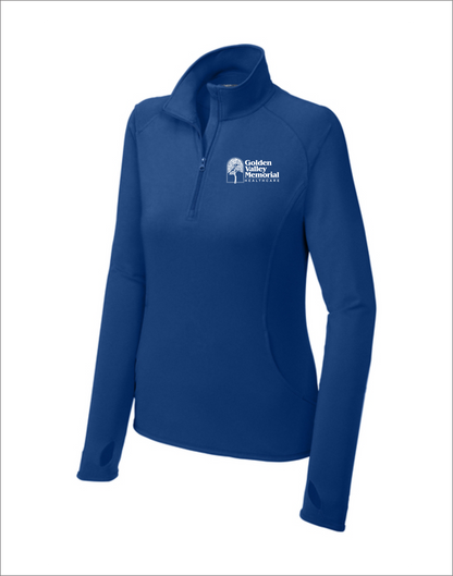 GVMH Long-Sleeve Women’s Sport-Tek Quarter Zip LST850 with Embroidered Logo