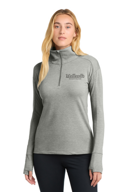 Mallards- Sport Tek Quarter-zip with left chest logo embroidered