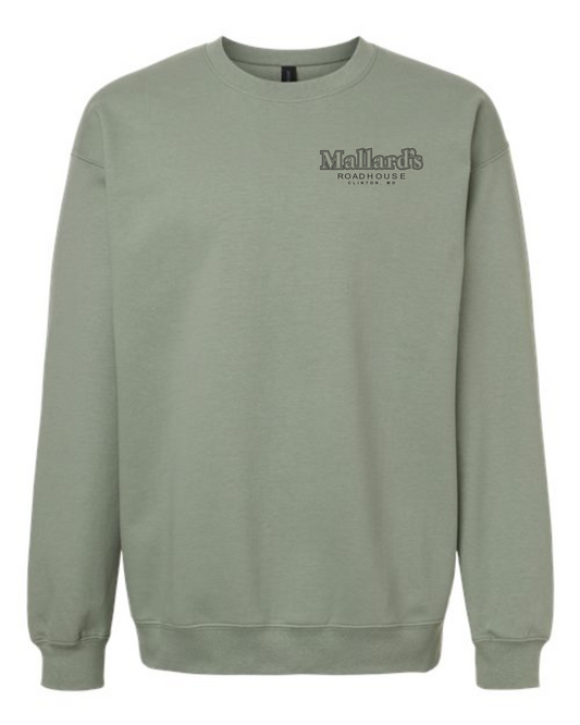 Mallards- Gildan Crewneck Sweatshirt with Left Chest Embroidery- SF000