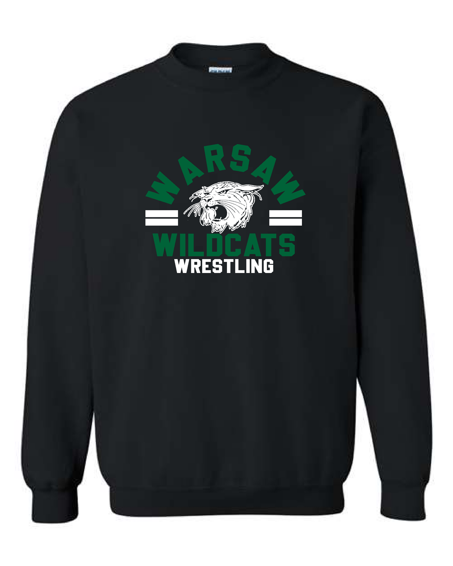 Warsaw Wrestling Design 1- Gildan Crewneck Sweatshirt