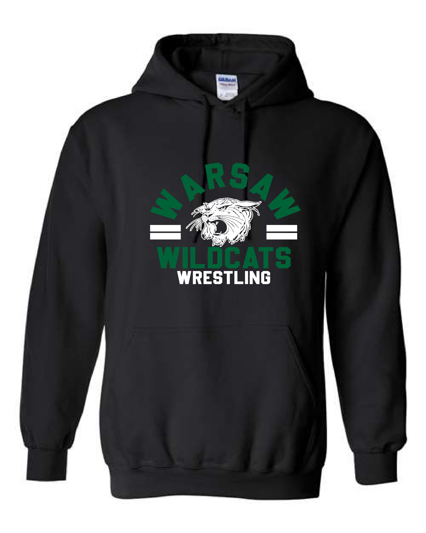 Warsaw Wrestling Design 1- Gildan Hoodie