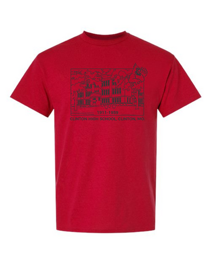 Clinton High School  1911-1959 tee shirt