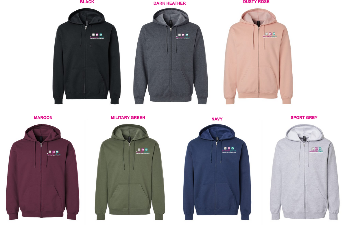 TPP- Softstyle Full-Zip Color Logo (Embroidery)