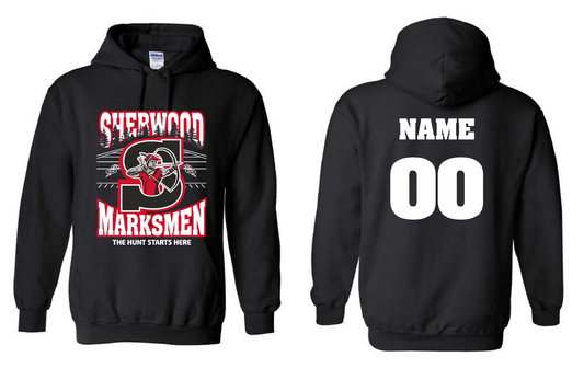 SYF- Gildan Hoodie- Front & Name & Number Custom