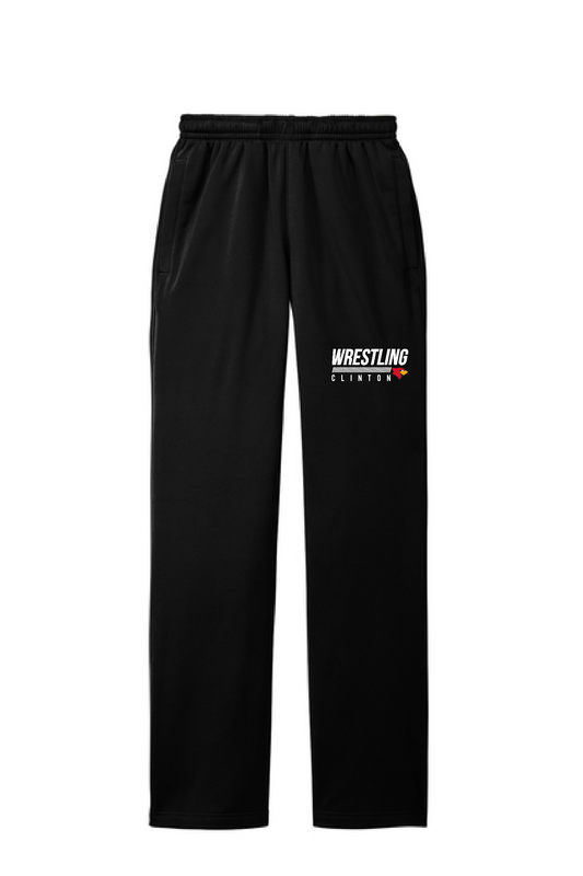 Clinton Wrestling- Sport Tek Sport Wick Fleece Sweatpants