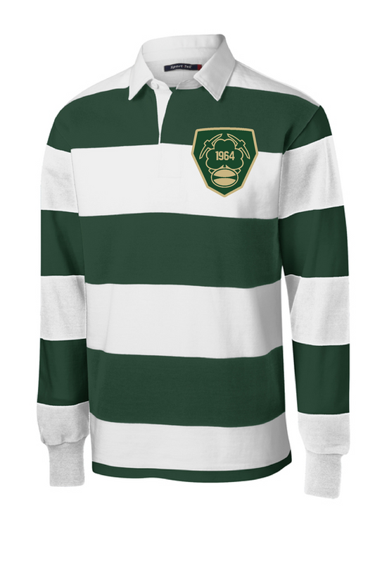 Miner Rugby- Sport Tek Long Sleeve Rugby Polo- Men's LC Crest (Embroidery)