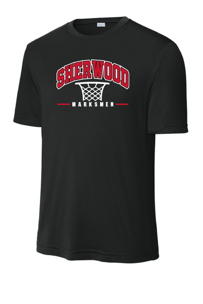 Sherwood Youth Basketball 26- Sport Tek Drifit Short Sleeve (ST350) Design 1 Net