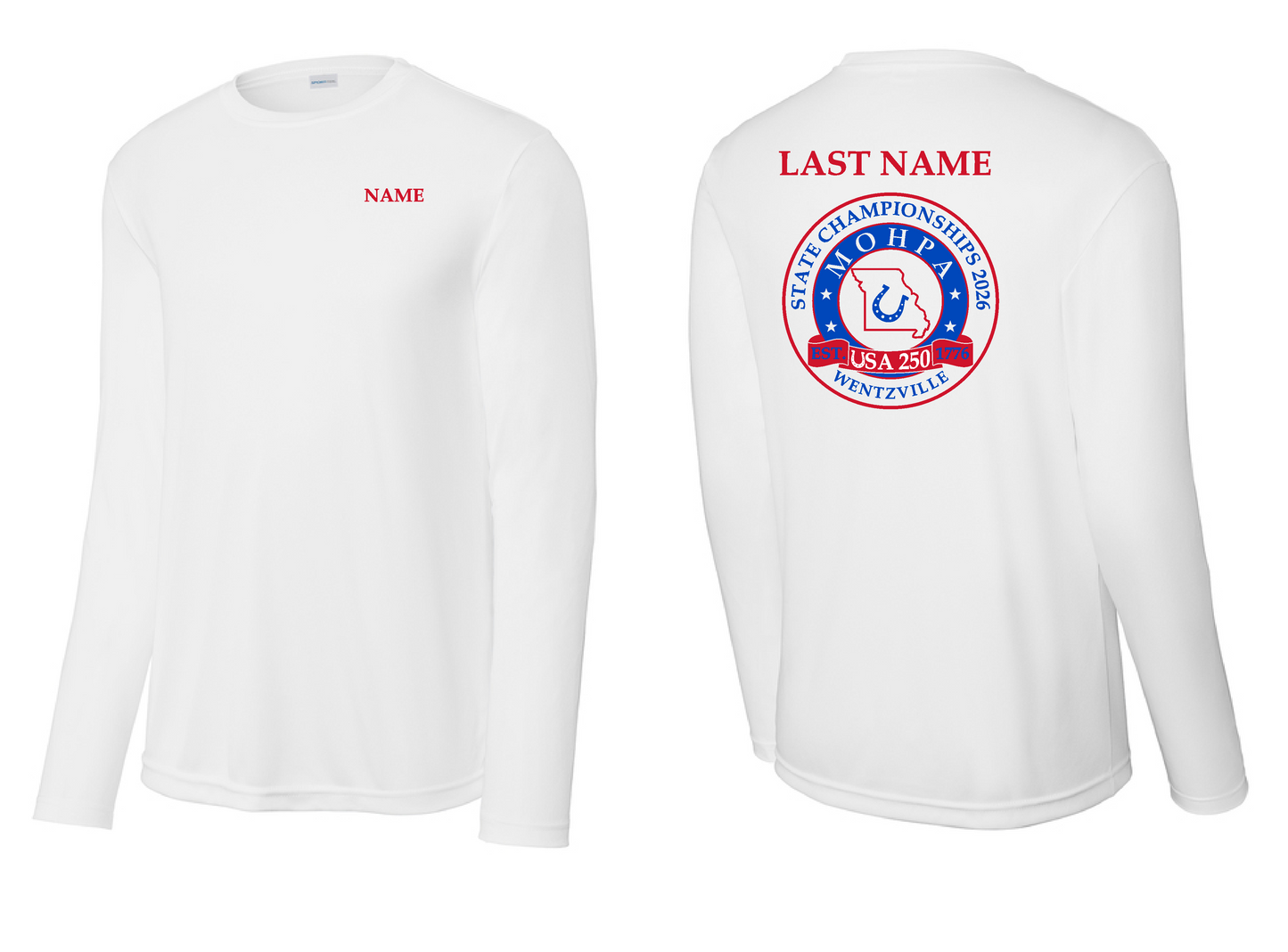 MOHPA- Sport Tek Dri Fit Long Sleeve