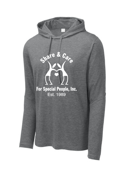 Share & Care- ST406 Sport Tek Tri-Blend Wicking Long Sleeve Hoodie