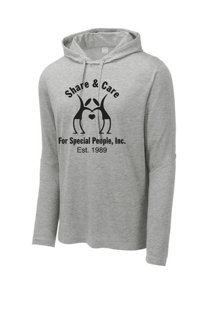 Share & Care- ST406 Sport Tek Tri-Blend Wicking Long Sleeve Hoodie