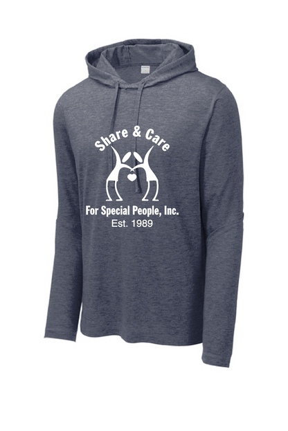 Share & Care- ST406 Sport Tek Tri-Blend Wicking Long Sleeve Hoodie