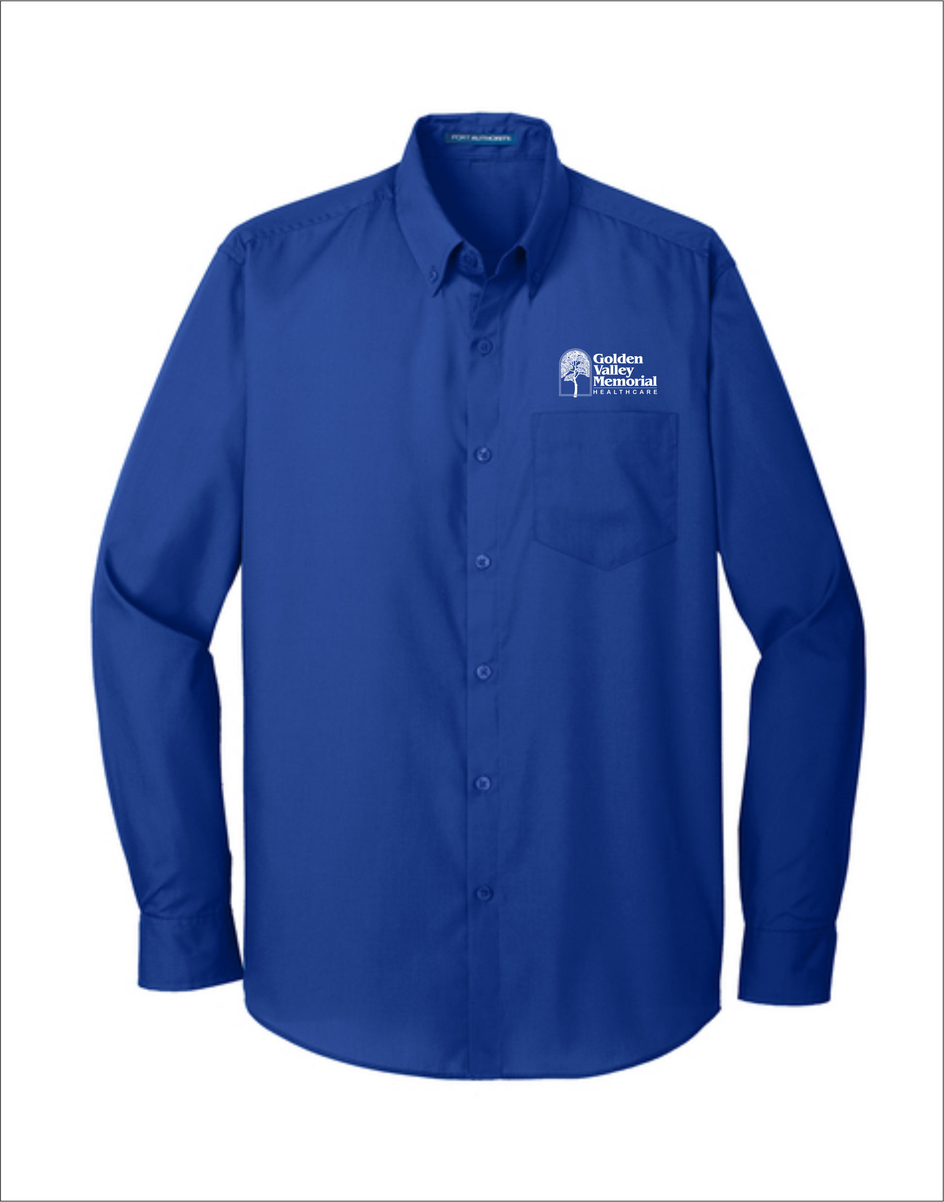 GVMH Long-Sleeve Men's Dress Shirt with Embroidered logo W100 – C Squared Embroidery & Screenprinting