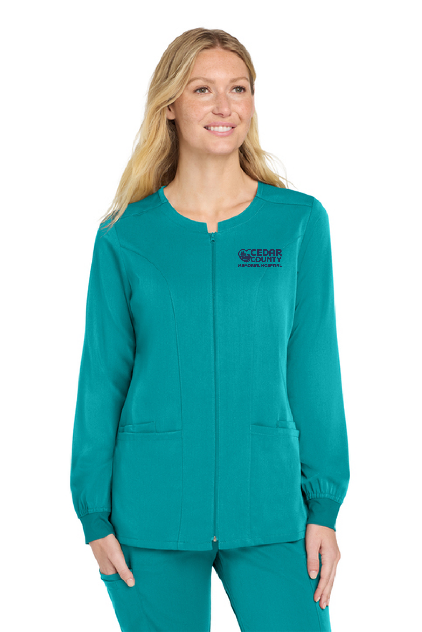 CCMH- Women’s Premiere Flex™ Full-Zip Scrub Jacket (WW4088)