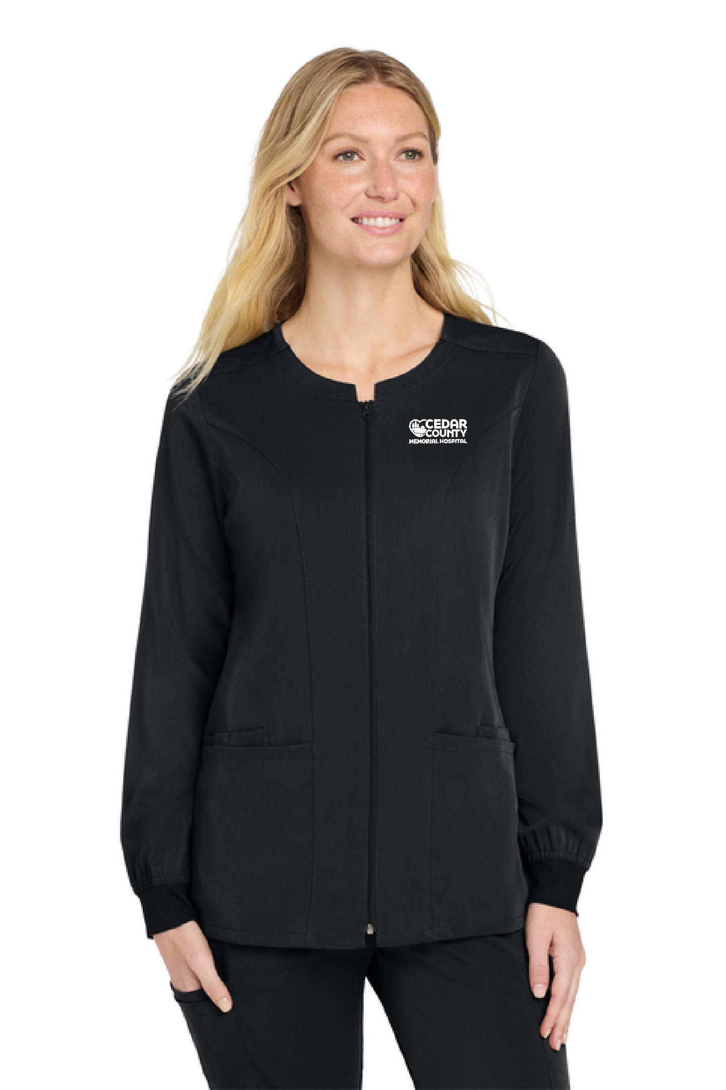 CCMH- Women’s Premiere Flex™ Full-Zip Scrub Jacket (WW4088)