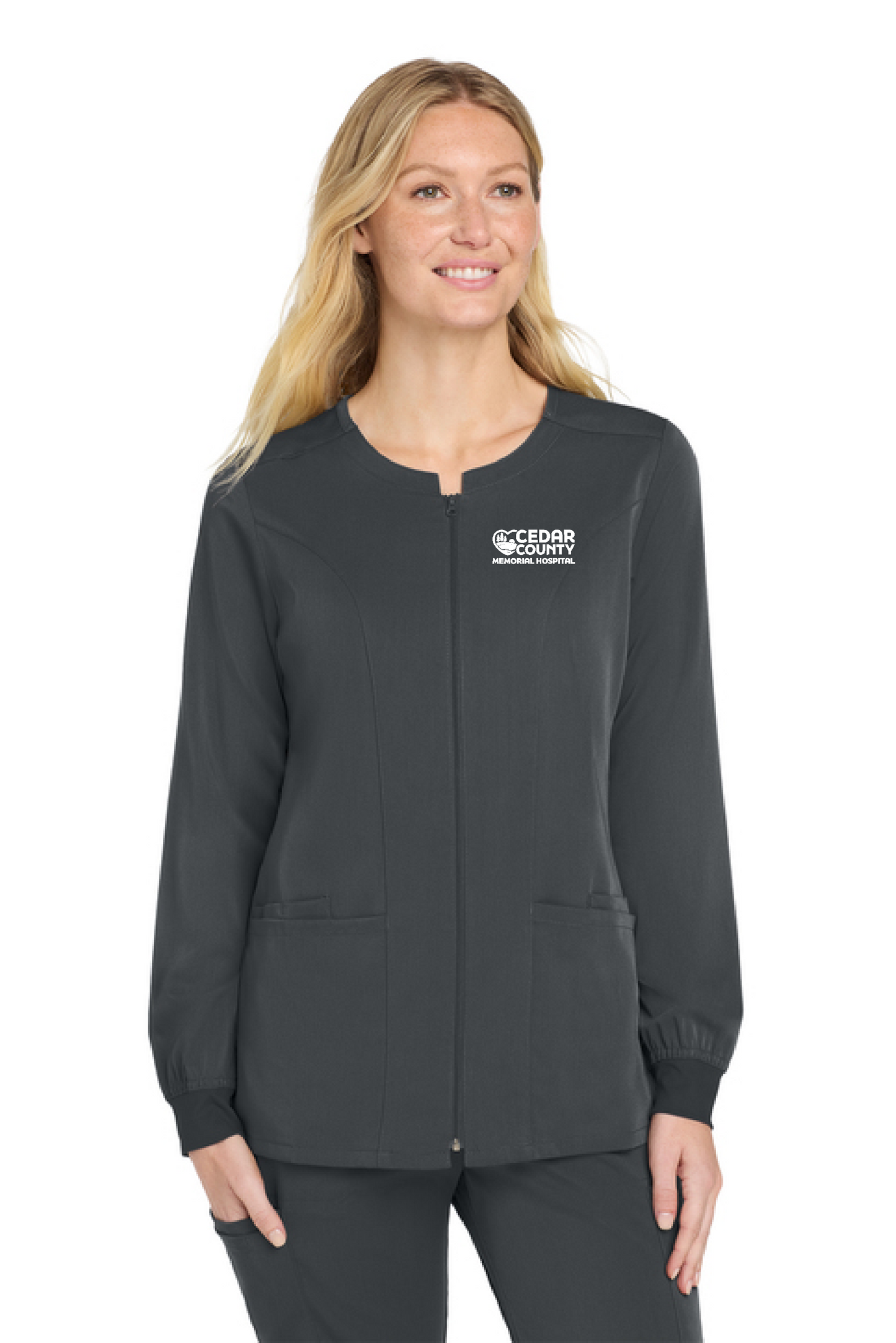 CCMH- Women’s Premiere Flex™ Full-Zip Scrub Jacket (WW4088)