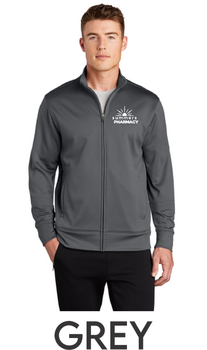 Summers - Sport-Tek Dri Fit Exterior/Fleece Interior Full-Zip Jacket - Embroidered