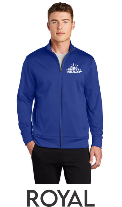 Summers - Sport-Tek Dri Fit Exterior/Fleece Interior Full-Zip Jacket - Embroidered